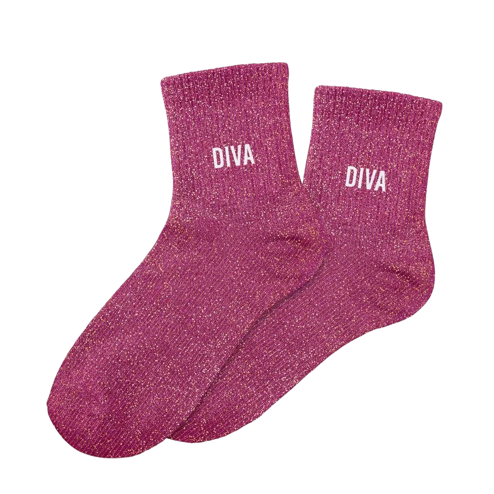 Calze da diva glitterate - Taglia unica 36-42