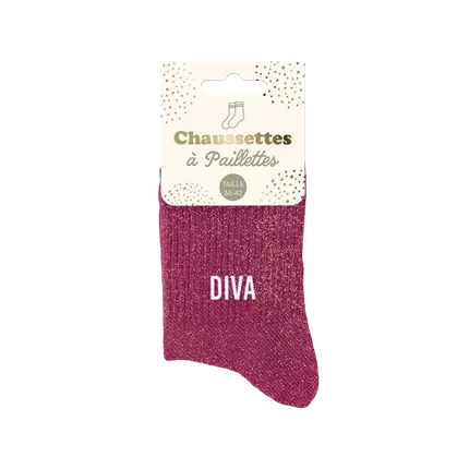 Calze da diva glitterate - Taglia unica 36-42