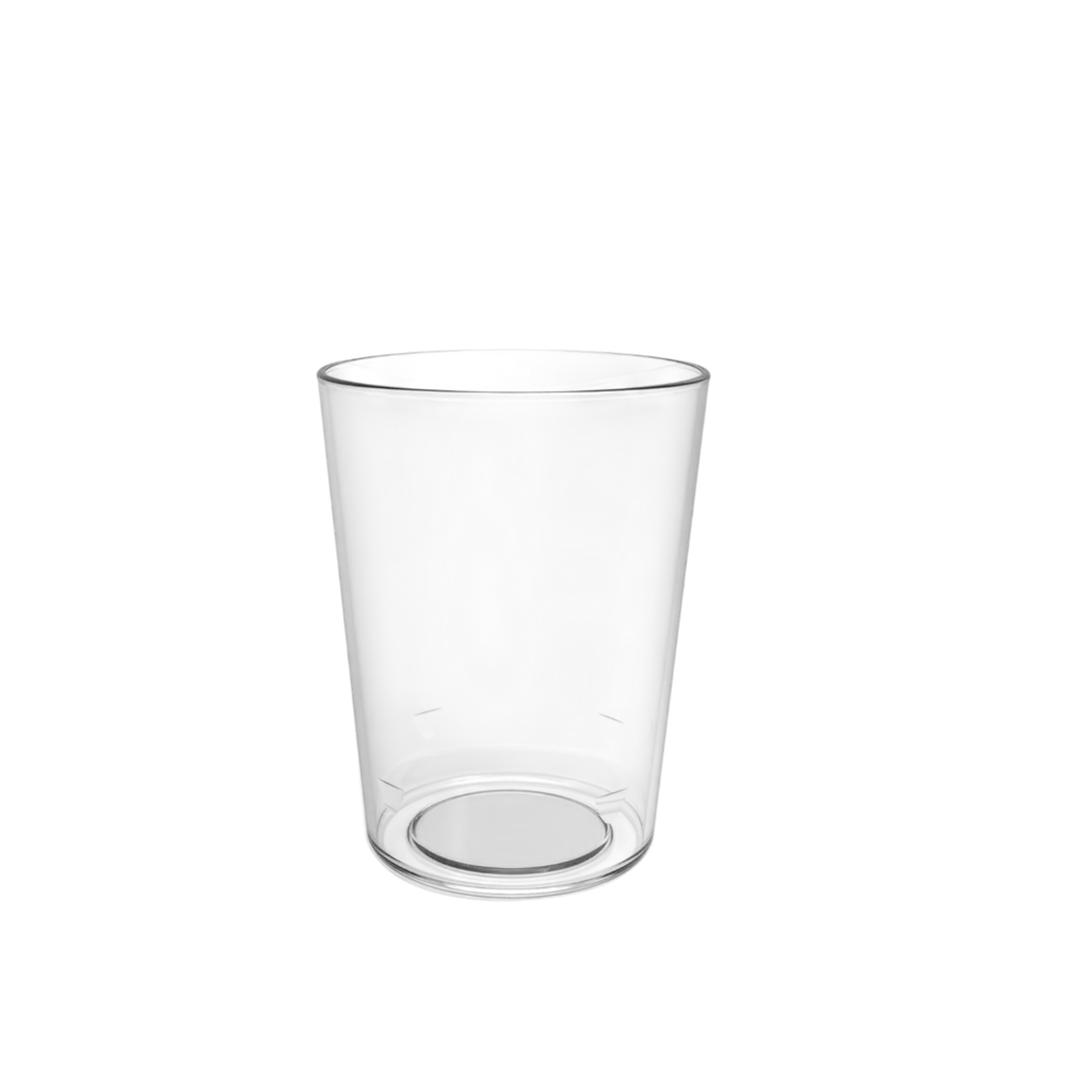 Bicchiere da birra conico infrangibile - 30 cl utili 33 cl fino all'orlo