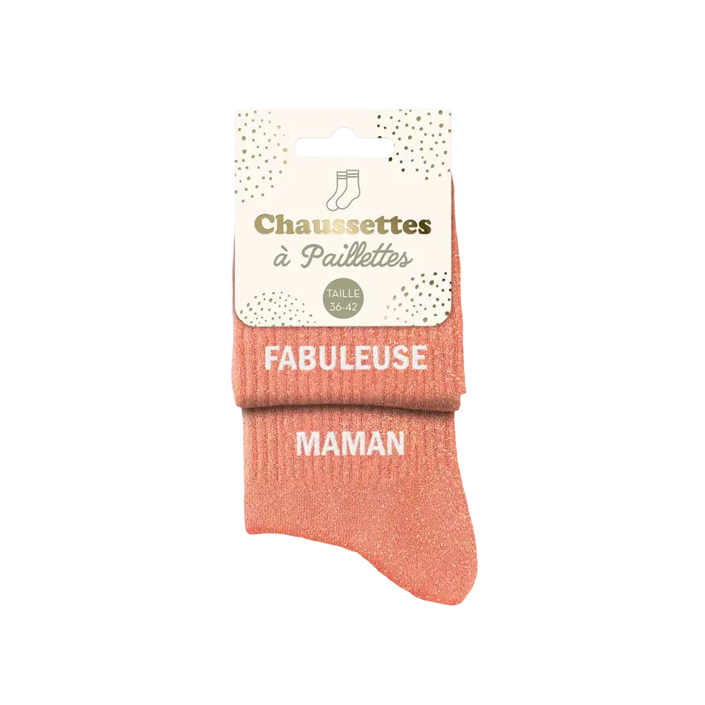 Fabuleuse Maman Duo Glitter Calzini - Taglia unica 36-42
