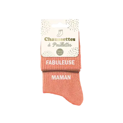 Fabuleuse Maman Duo Glitter Calzini - Taglia unica 36-42