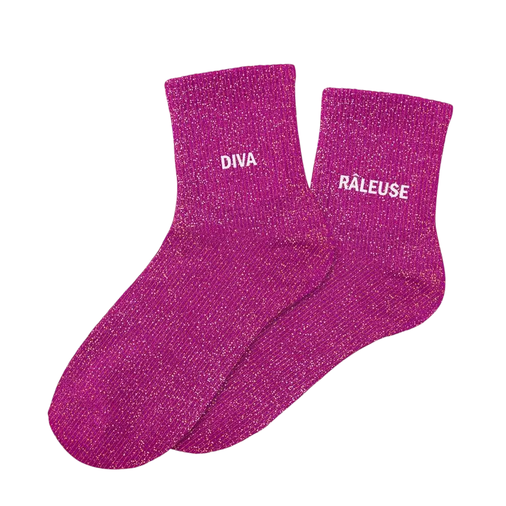 Calzini glitterati Duo Diva Râleuse - Taglia unica 36-42