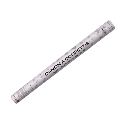 80 cannoni di coriandoli bianchi CM