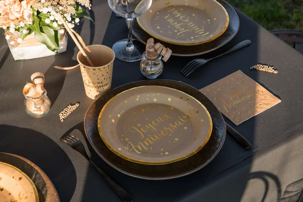 Tovagliolo Kraft Happy Birthday (confezione da 20)