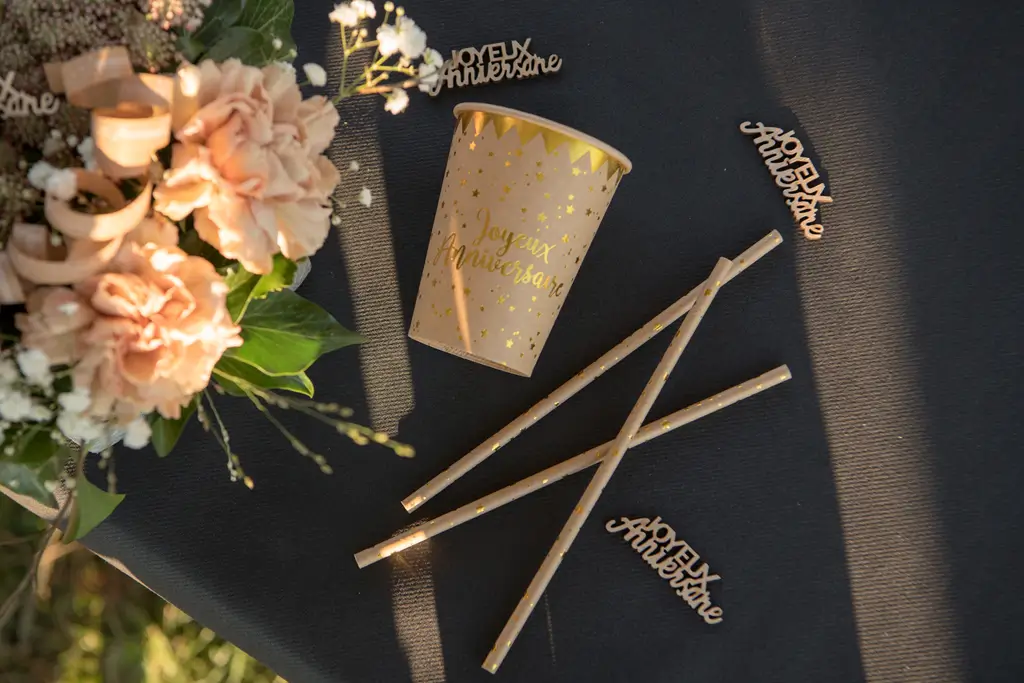 Bicchiere Kraft Happy Birthday (set da 10)