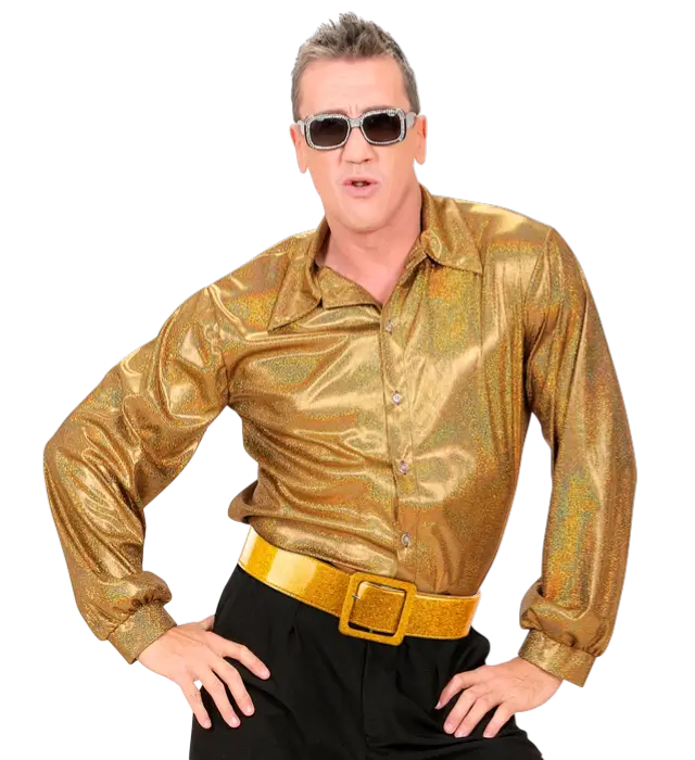 CINTURA DORATA GLITTERATA ACCESSORIO DISCO 120 CM