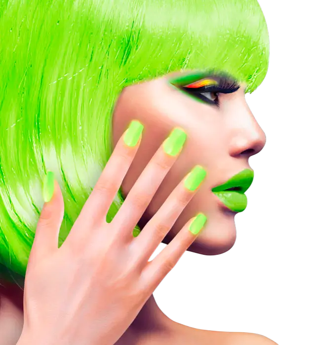 Set di 12 Unghie Verde Neon Autoadesive Effetto Smalto – Unghie Finte Manicure
