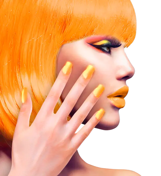 Set di 12 Unghie Arancione Neon Autoadesive Effetto Smalto – Unghie Finte Manicure