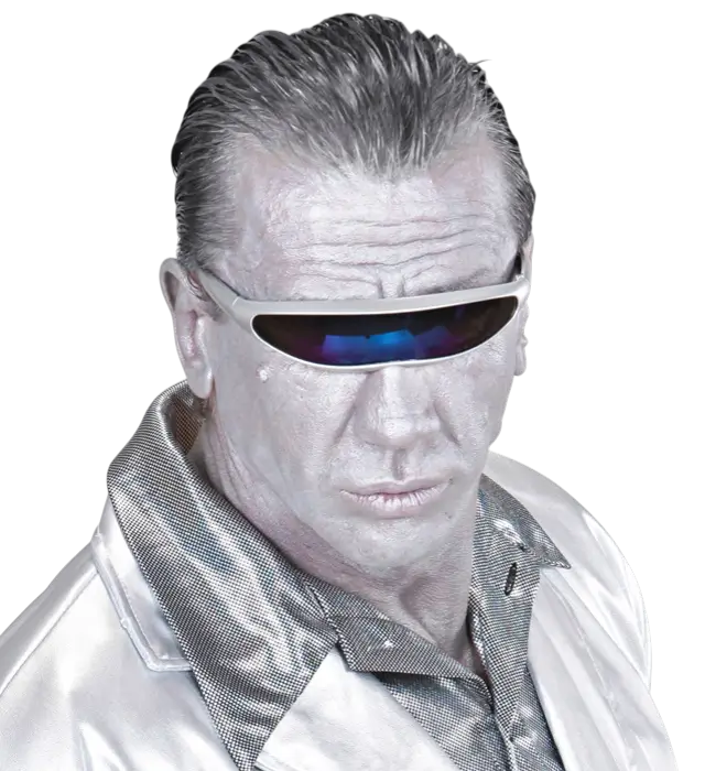 Occhiali Robot Argento Metallizzato – Accessorio Costume Futuristico