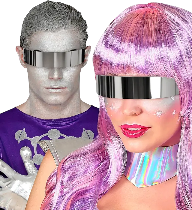 Occhiali a Specchio – Occhiali da Sole Effetto Specchio – Accessorio Costume