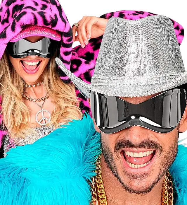 Occhiali Super a Specchio – Occhiali da Sole Effetto Specchio – Accessorio Costume