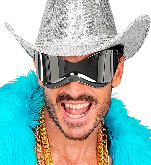 Occhiali Super a Specchio – Occhiali da Sole Effetto Specchio – Accessorio Costume