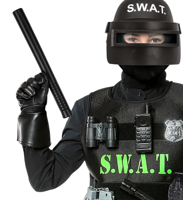 Manganello da Poliziotto 29 cm – Accessorio Costume Polizia