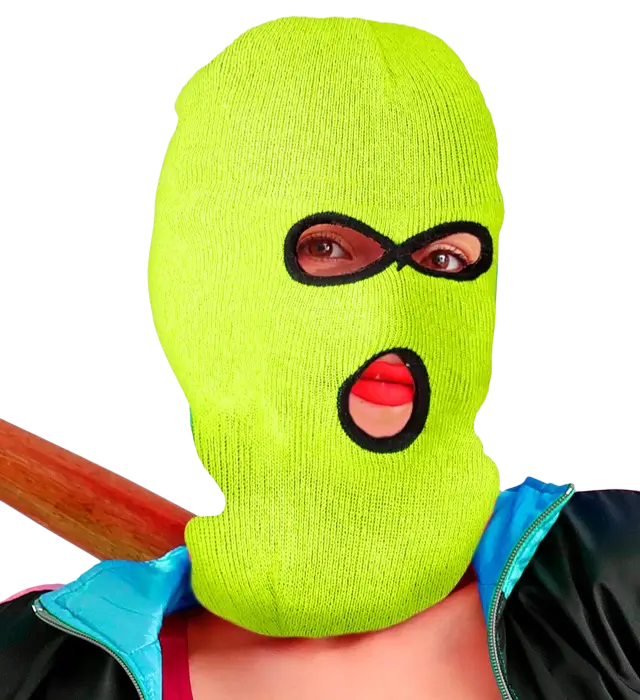 Passamontagna Balaclava Giallo Fluo – Maschera Costume
