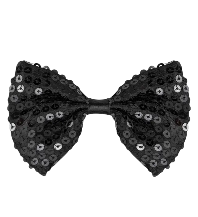 "PAPILLON NERO CON PAILLETTES