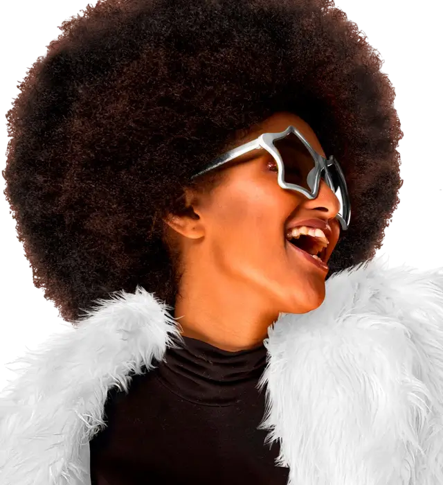 Occhiali Stella Argento – Occhiali Fantasia – Accessorio Costume Festival