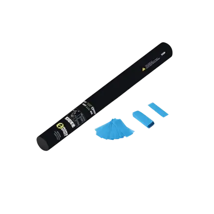 Pistola manuale per coriandoli 40 cm - Blu