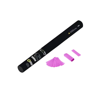 Pistola manuale per coriandoli 40 cm - Rosa