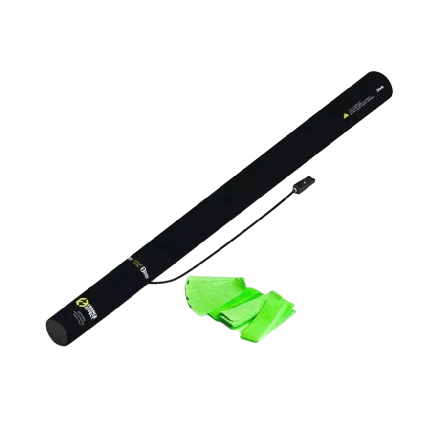 Cannone sparacoriandoli elettrico 80 cm - Verde fluo