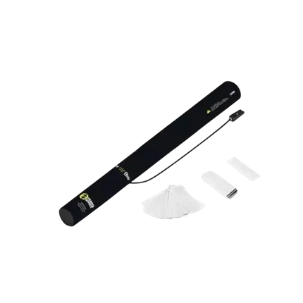 Cannone elettrico per coriandoli 40 cm - Bianco