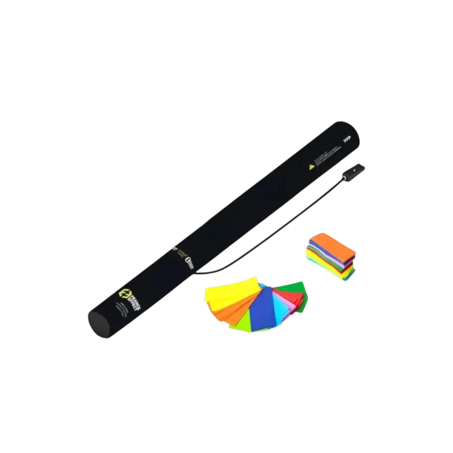 Cannone elettrico per coriandoli 40 cm - Multicolore