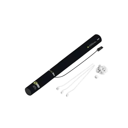Cannone elettrico per coriandoli 40 cm - Streamer bianco