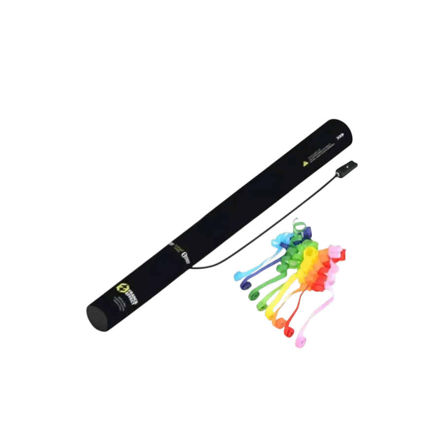 Cannone elettrico per coriandoli 40 cm - Streamer Multicolore