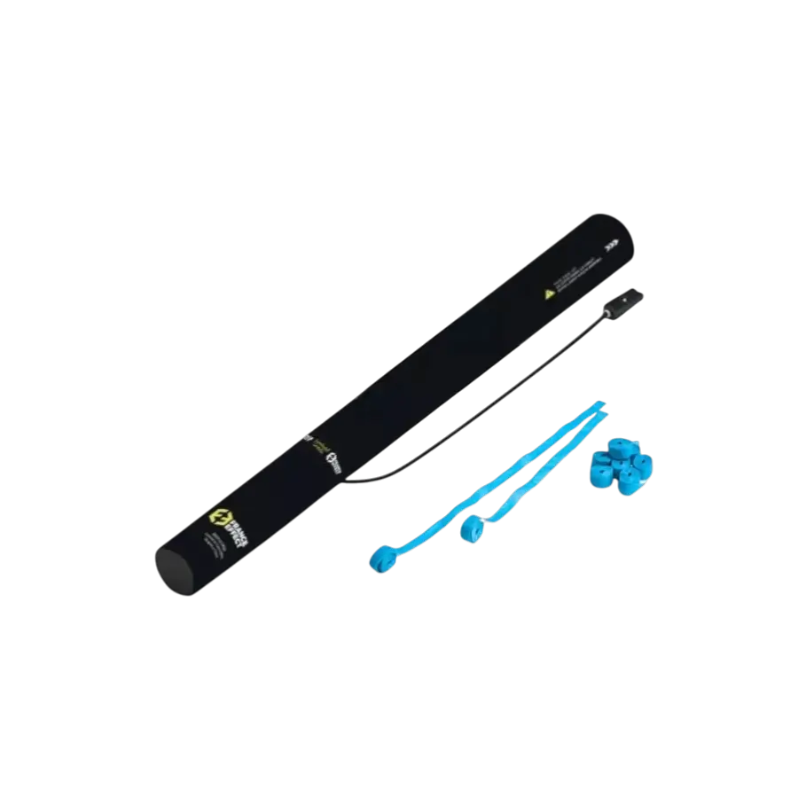 Cannone elettrico per coriandoli 40 cm - Streamer blu
