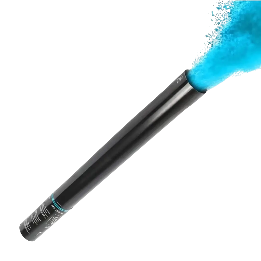 Cannone manuale per polvere Holi 80 cm - Blu