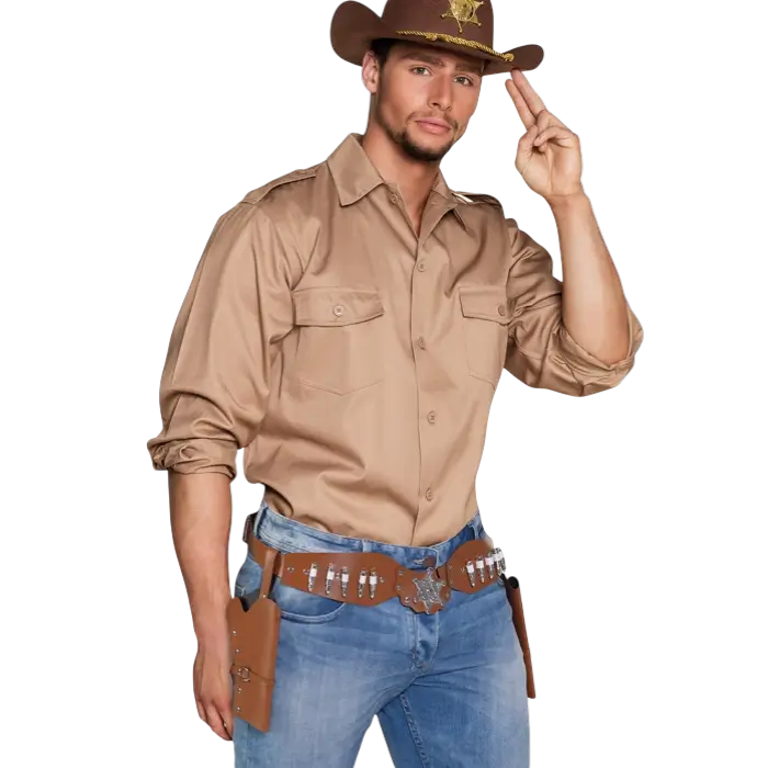 Valigette da cowboy dello sceriffo abbinate