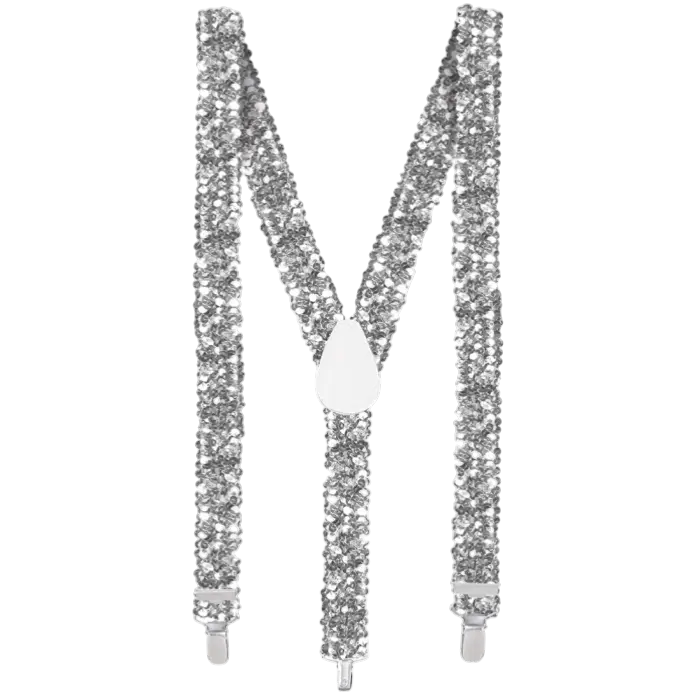 Spalline in paillettes argento