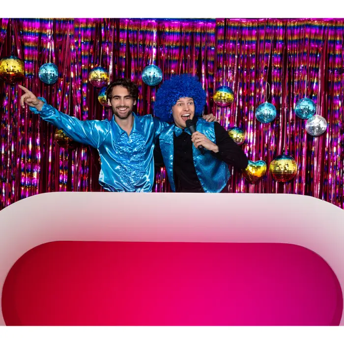 Palla da discoteca arcobaleno da 20 cm (M)