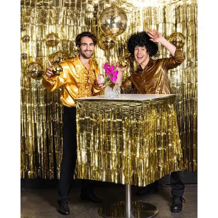 Tazza da discoteca a sfera con cannuccia dorata 600ml