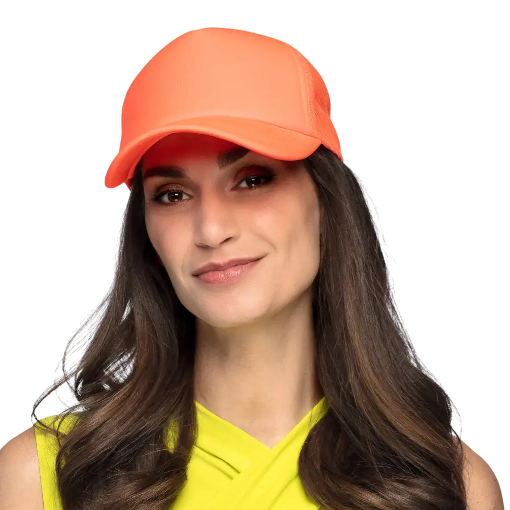 Cappellino fluo per festa e travestimento – Arancione fluo