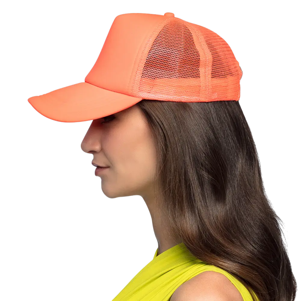 Cappellino fluo per festa e travestimento – Arancione fluo
