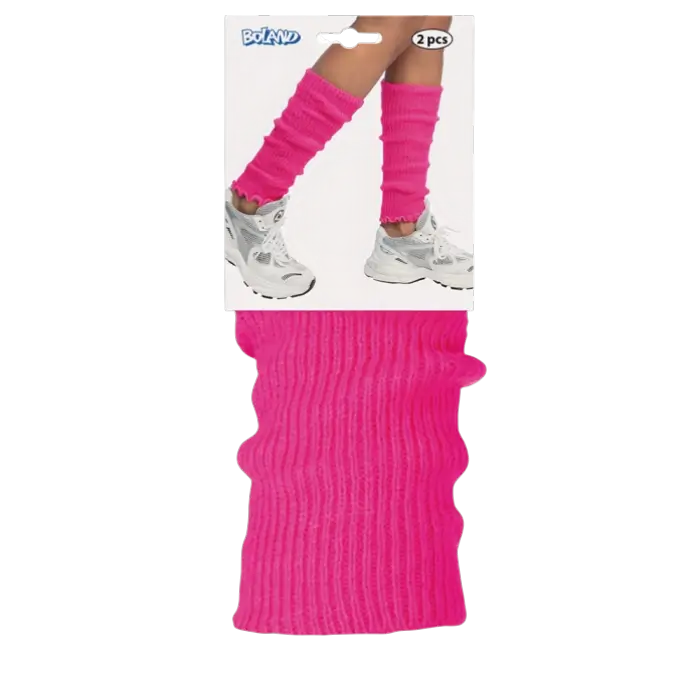 Leggings basic in rosa neon