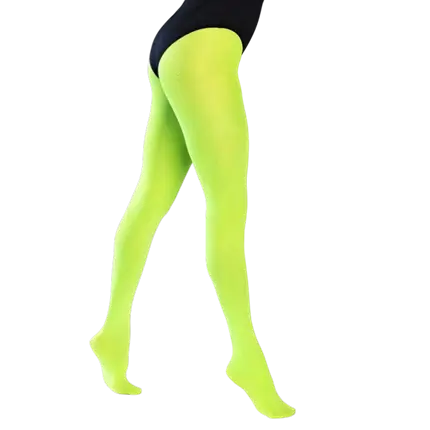 Collant verde neon coprente