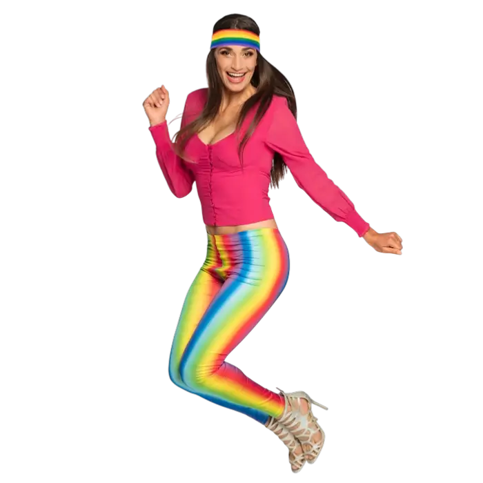 Leggings arcobaleno (M)