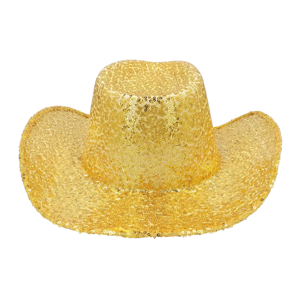 Cappello da cowboy per feste rodeo oro
