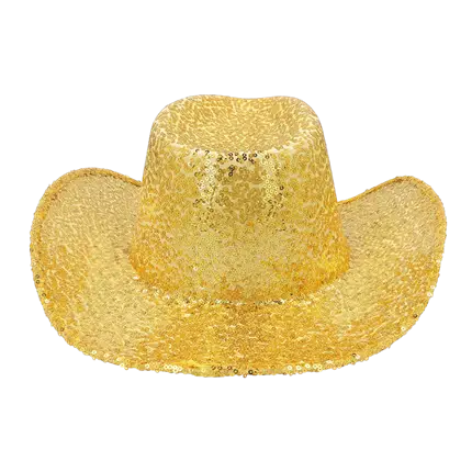 Cappello da cowboy per feste rodeo oro