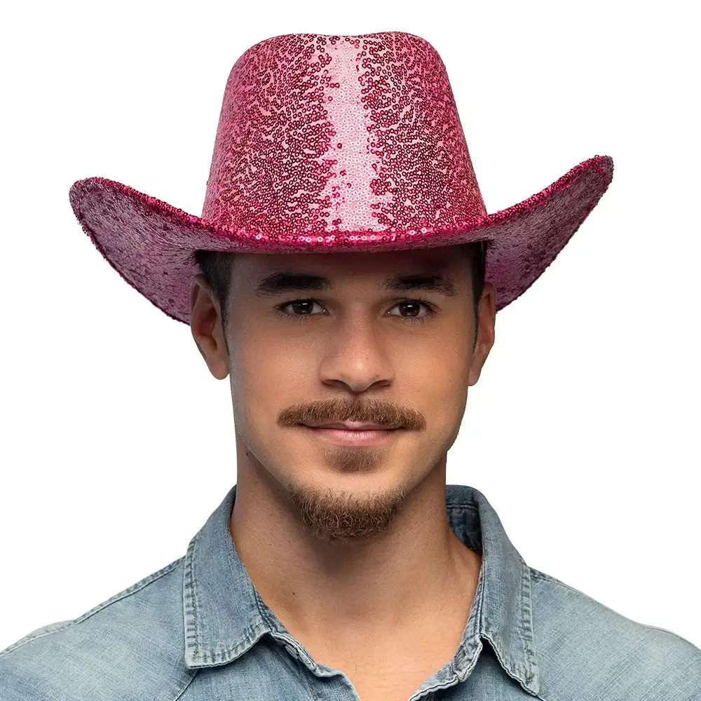 Cappello da cowboy rosa per la festa del Rodeo