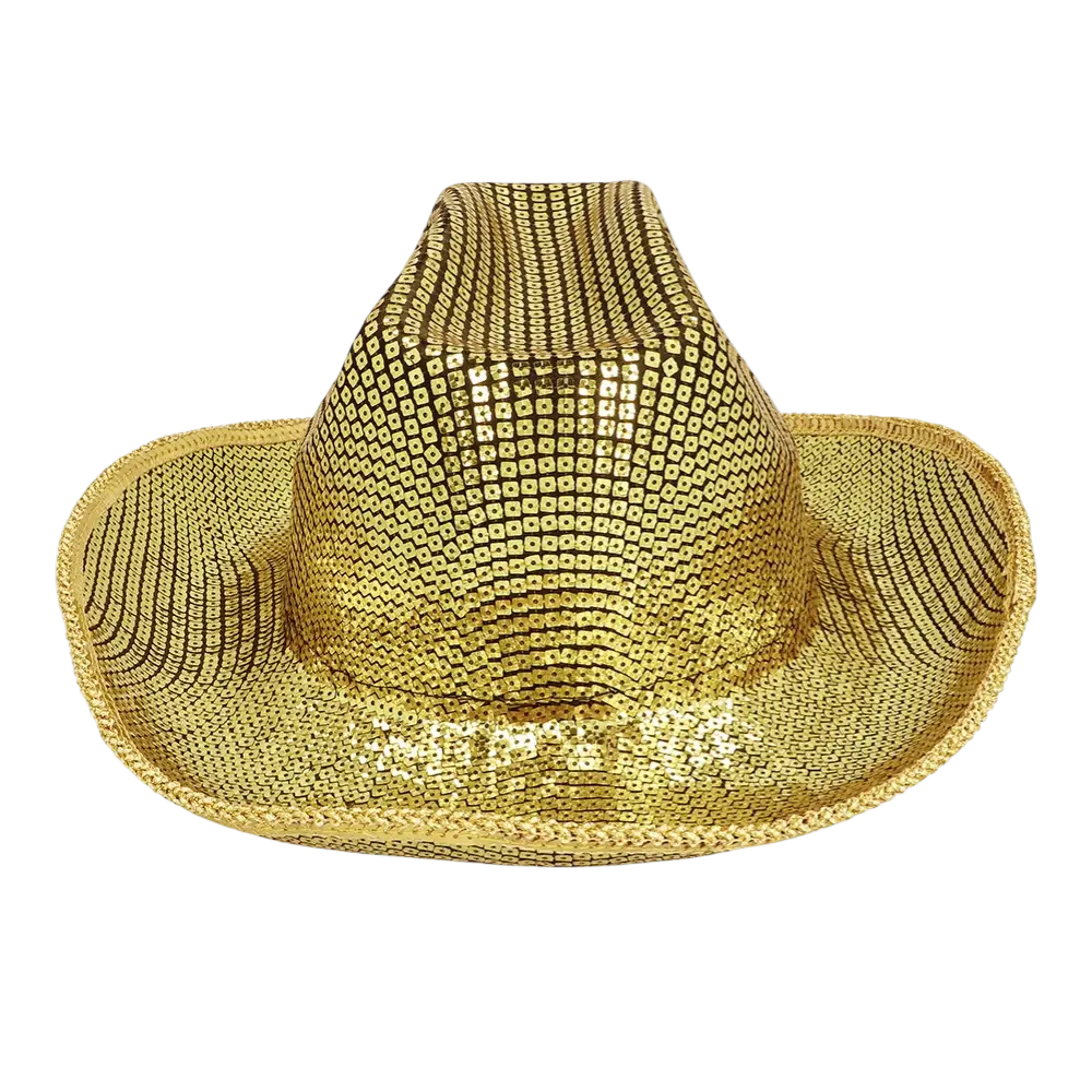 Cappello da cowboy color oro