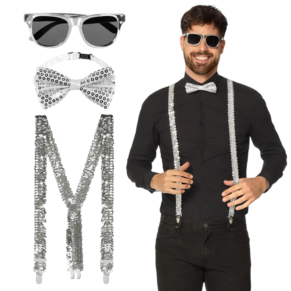 Set di glitter argento