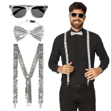 Set di glitter argento