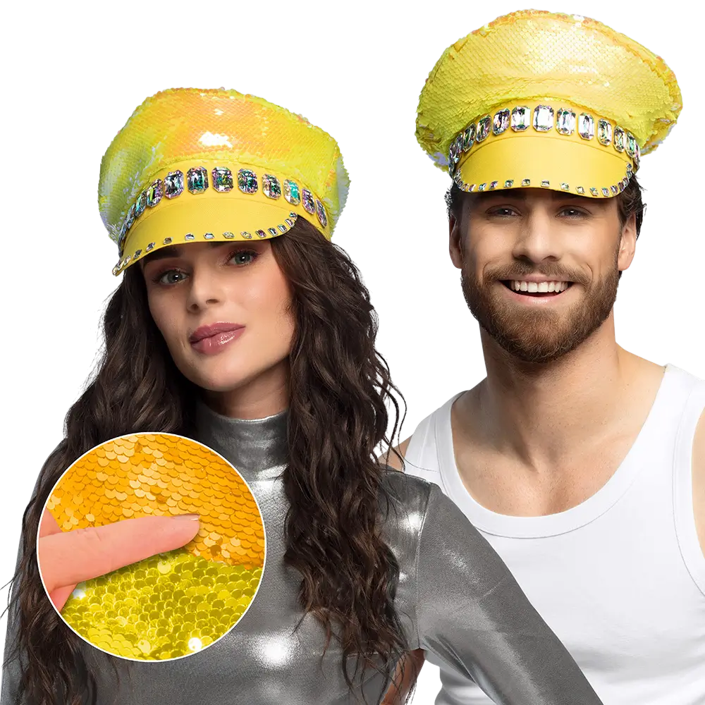 Cappello giallo caramella sabbiosa