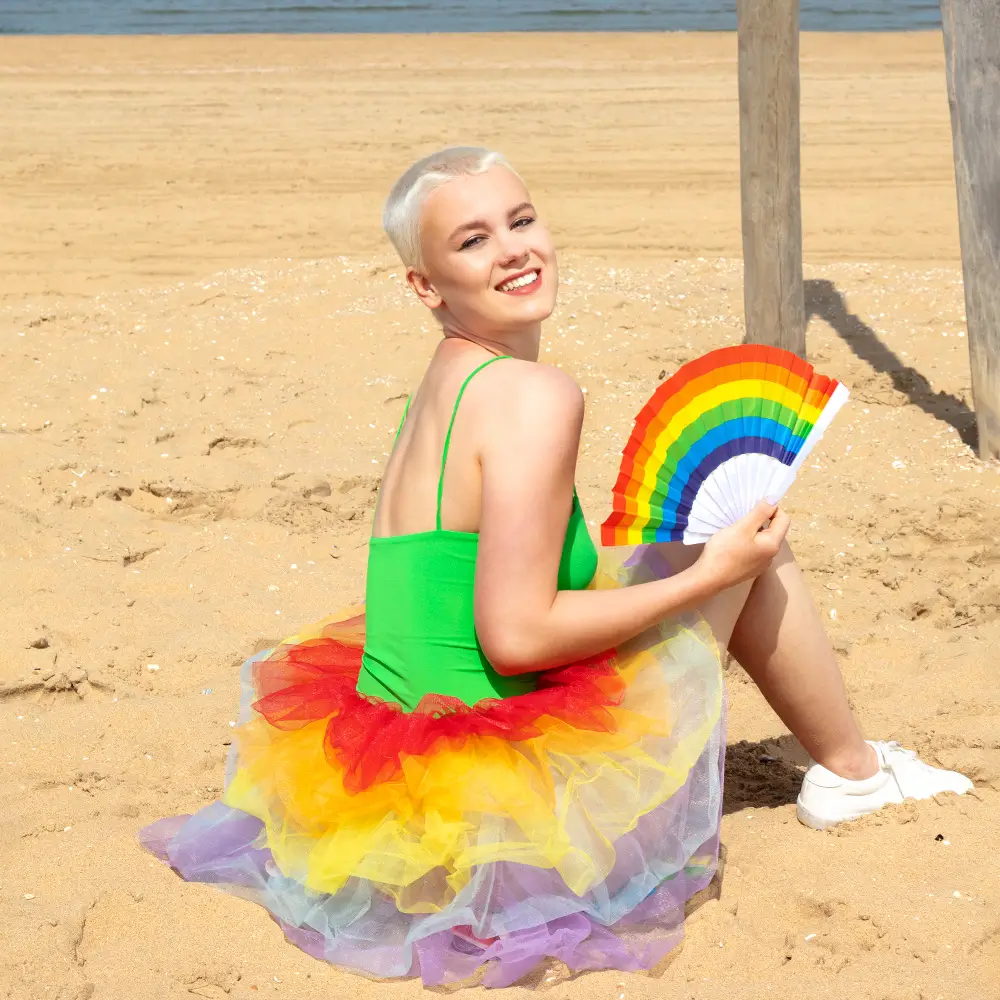 Ventaglio Pride 23 cm