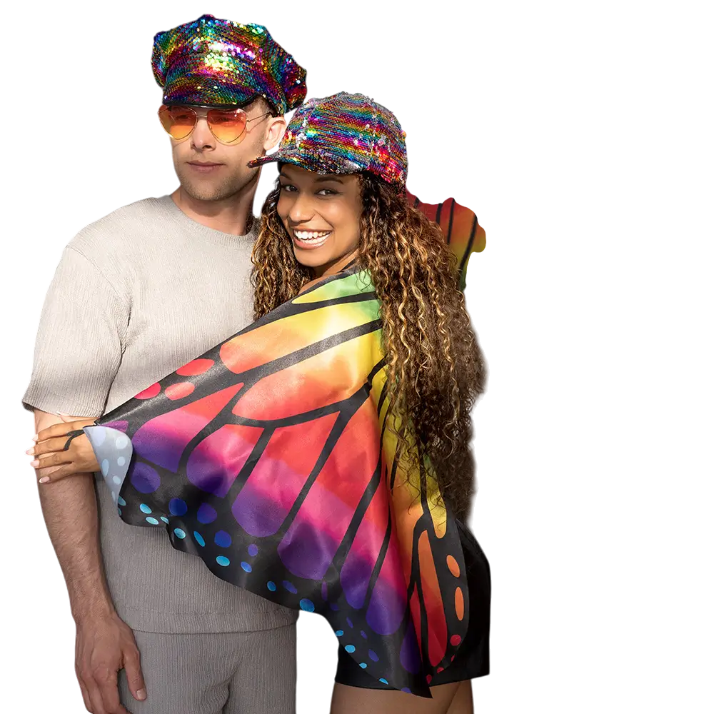 Cappello da capitano con interruttore arcobaleno