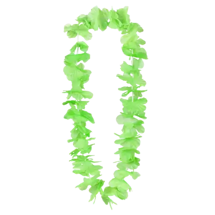 Collana hawaiana Ohana in verde neon