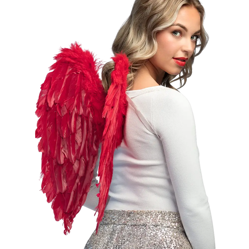 Ali d'angelo rosso divino 50x50cm