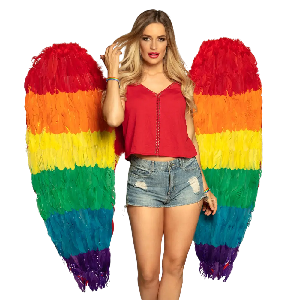 Ali d'angelo Celina arcobaleno 120x120cm